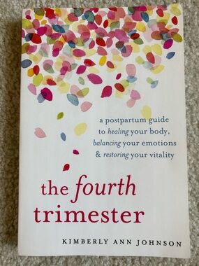 The Fourth Trimester Book Cover - Colorful Petal Design